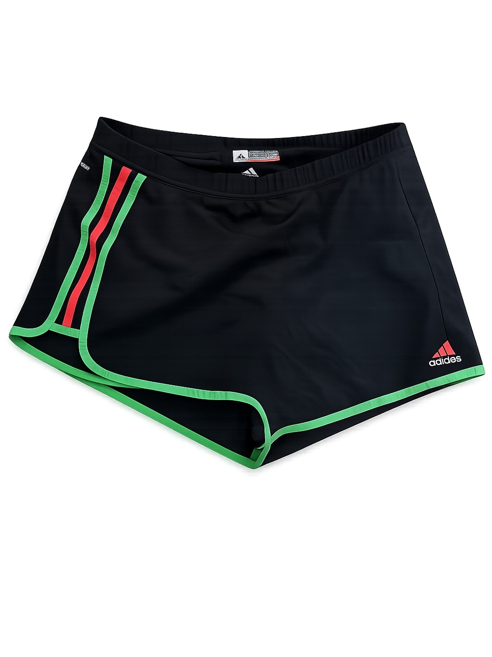 adidas Black Athletic Skort with Green Trim and Pink Accents